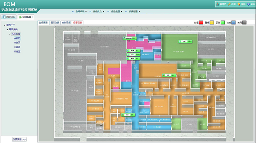 EOM環(huán)境在線監(jiān)測系統(tǒng)軟件車間布局圖 EOM環(huán)境在線監(jiān)測系統(tǒng)軟件車間布局圖